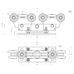 Samonos do 400 kg/7 m, profil 80 × 80 × 5 mm, Zn Samonos do 400 kg/7 m, profil 80 × 80 × 5 mm, Zn